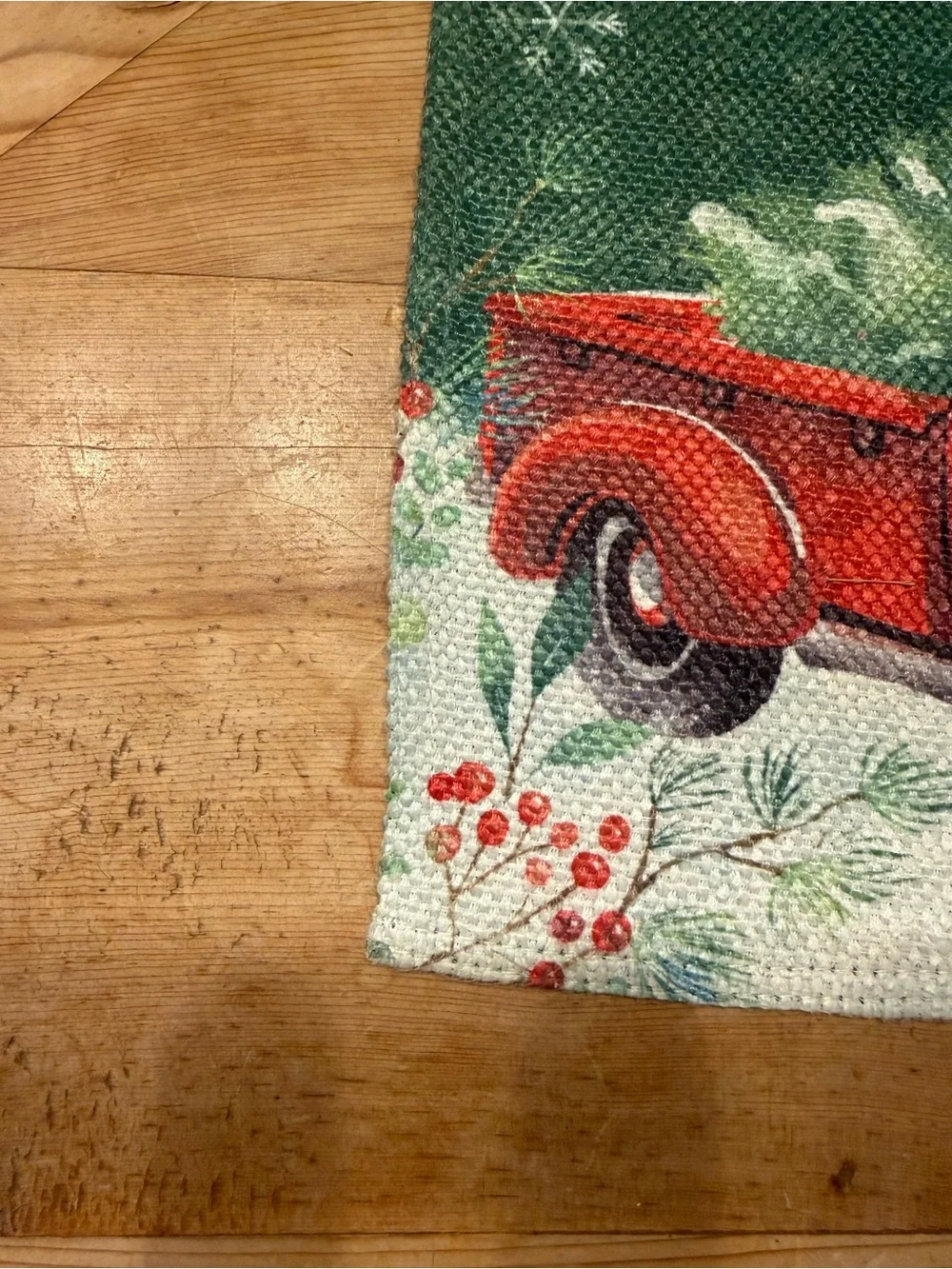 Home for the Holidays Red Truck Holiday Garden Flag